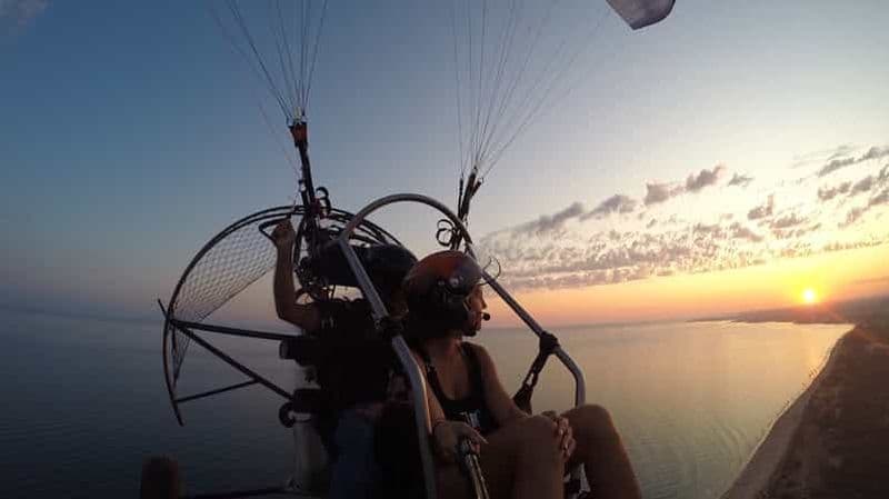 Albufeira : Vol en parapente au coucher du soleil