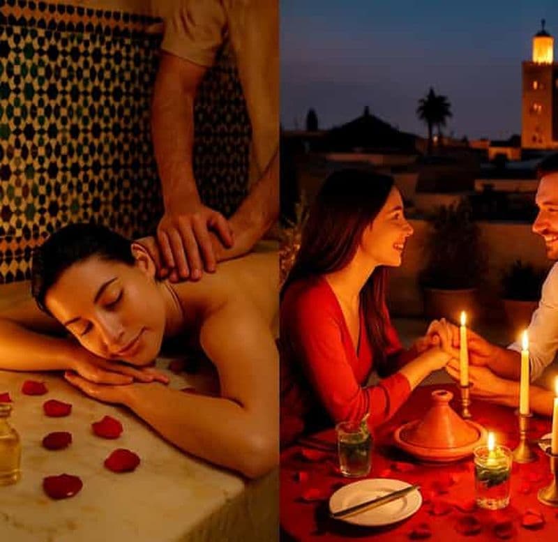 Billet Marrakech : Escapade au spa et dîner romantique aux chandelles