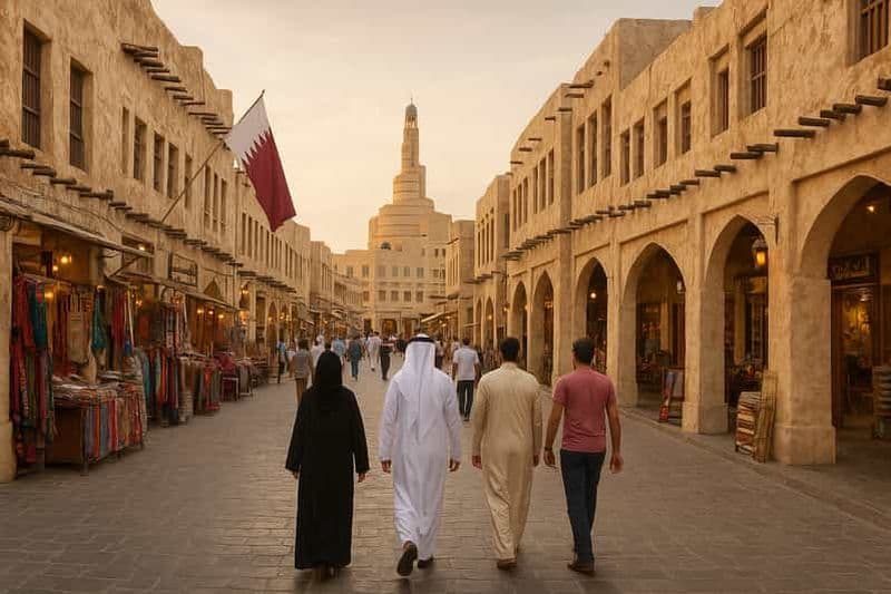Visite guidée du souk Waqif avec dégustation de cuisine arabe authentique