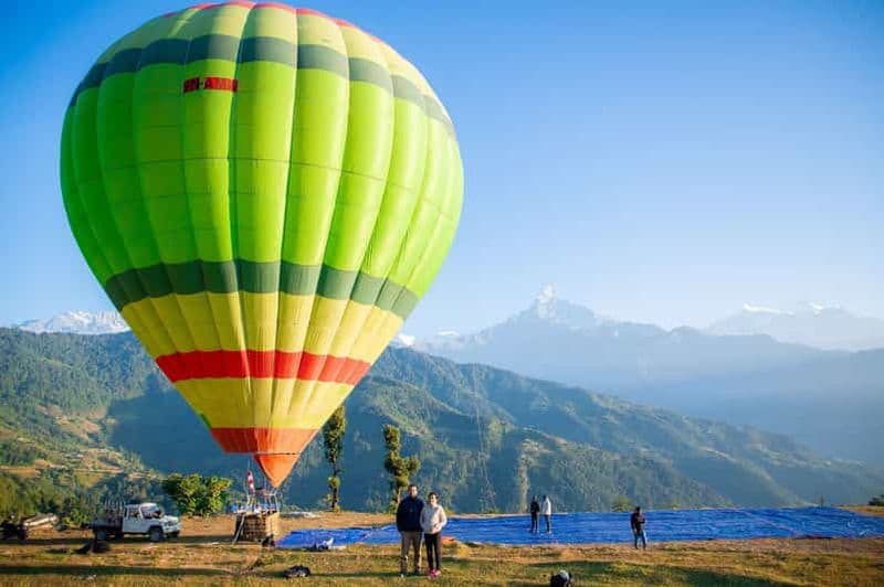 Pokhara : Tour en montgolfière