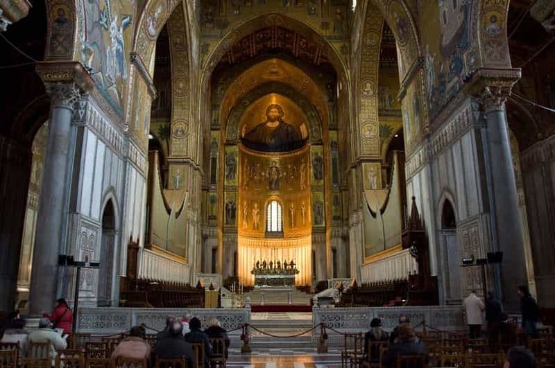 Visite privée de la cathédrale et du cloître de Monreale, du laboratoire de céramique
