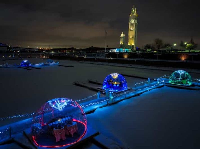 Billet Montréal : dîner sous un dôme dans le Vieux-Port de Montréal