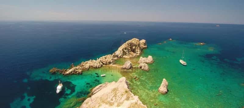 Au départ de Paros : île du Crabe et lac salé Excursion en bateau à Antiparos