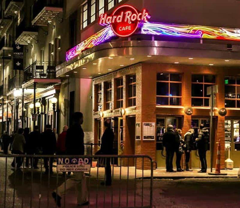 Repas au Hard Rock Cafe de la Nouvelle-Orléans