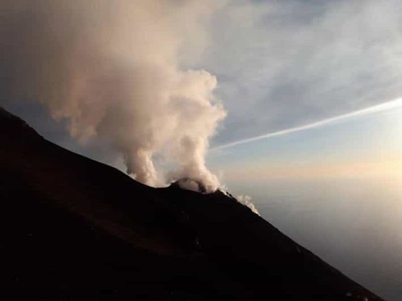 Randonnée au coucher du soleil sur le volcan Stromboli