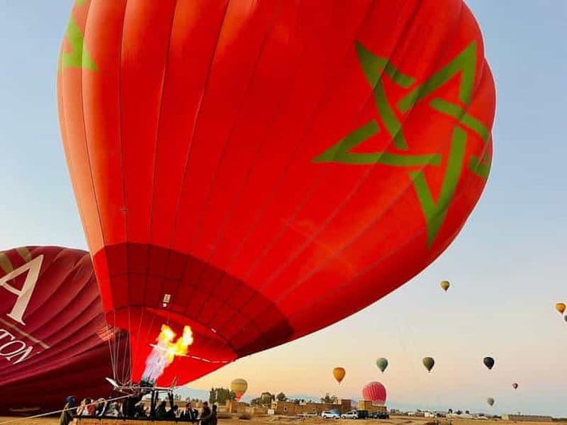 Billet Marrakech : vol en montgolfière avec petit-déjeuner et transfert