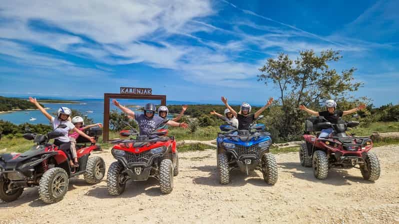 Safari en quad au cap Kamenjak 2,5 h – Saut de falaise et Safari Bar