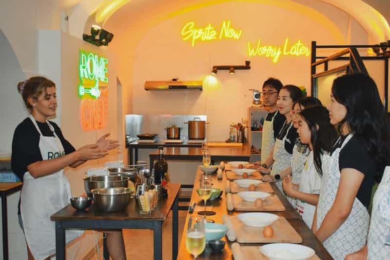 Billet Rome : cours de cuisine familial 2-en-1, pâtes et tiramisu