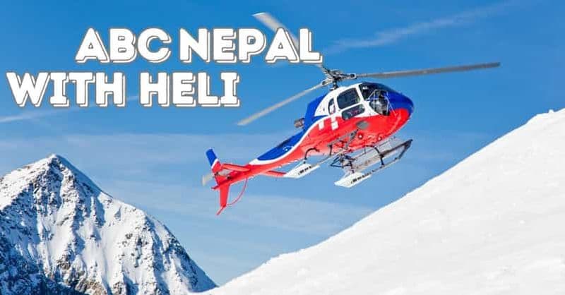 Billet Camp de base de l'Annapurna (ABC) avec Heli Treks - 9 nuits 10 jours