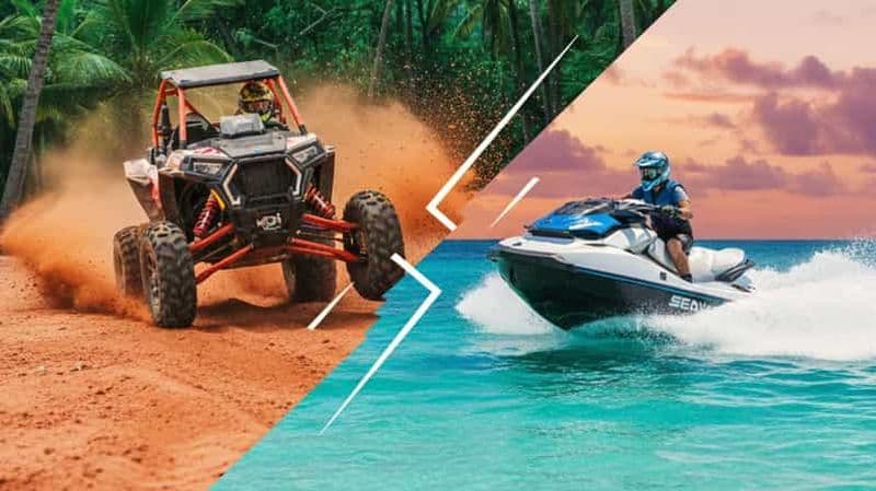 Billet Punta Cana : aventures en quad Polaris et en jet ski