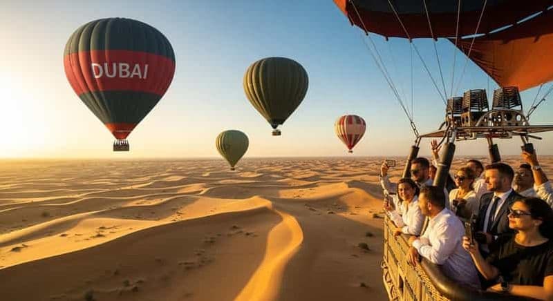 Billet Dubaï : survolez le désert en montgolfière