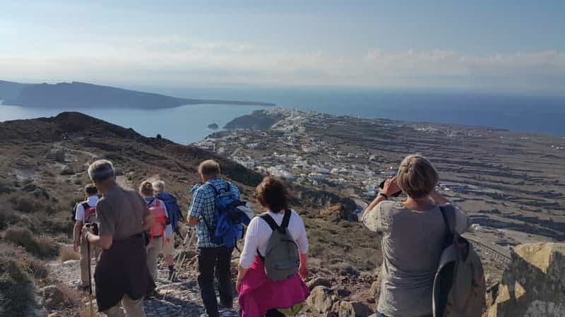 Santorin : Randonnée de Fira à la caldeira d'Oia avec guide