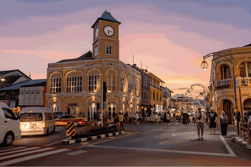 Billet Phuket : Visite de la vieille ville en une demi-journée avec un guide de la région