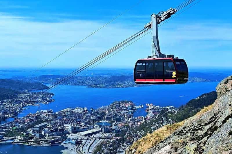 Bergen : télécabine jusqu'au mont Ulriken avec déjeuner et guide de la région