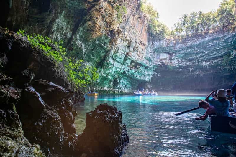 Céphalonie : visite d'une demi-journée du lac Melissani et de la grotte de Drogarati