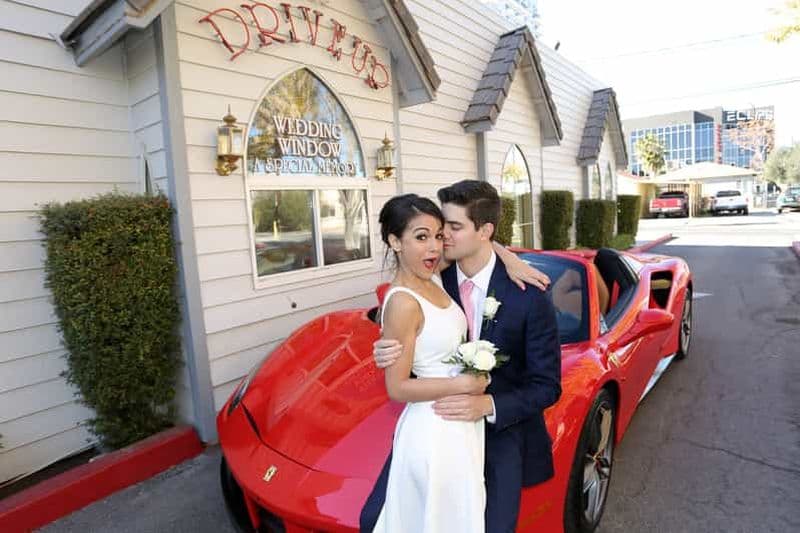 Billet Mariage au volant à Las Vegas, célèbre dans le monde entier