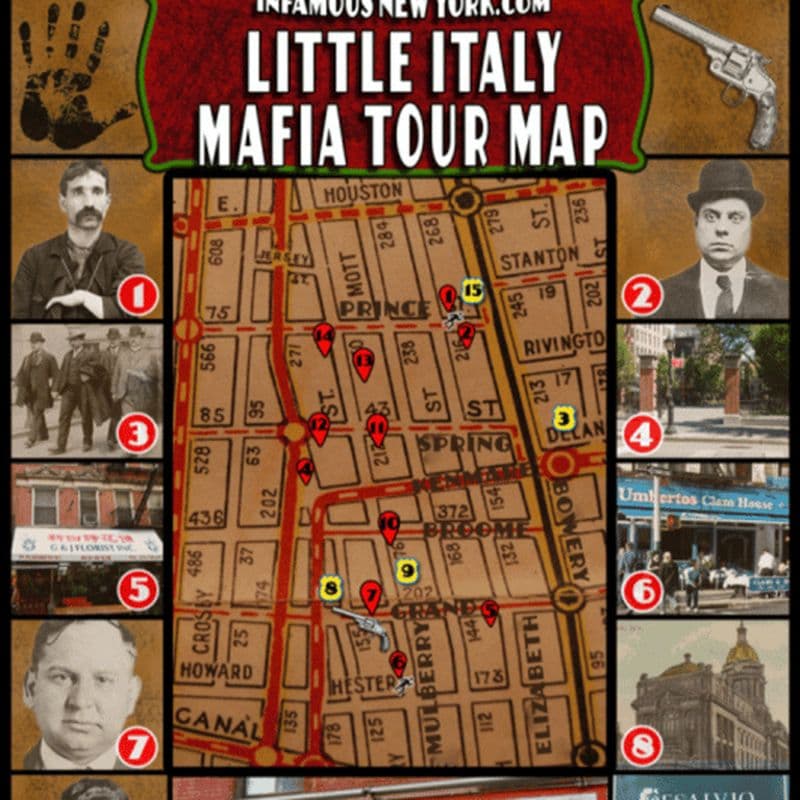 Billet NYC : Visite guidée sur l'histoire de la mafia de John Gotti dans le quartier de Little Italy + dîner