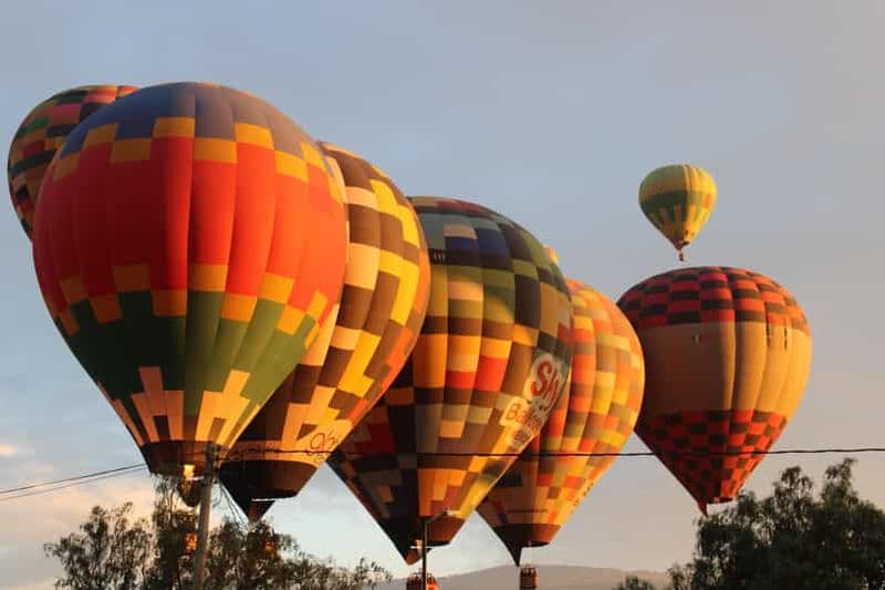 Billet Mexico : Vol en montgolfière à Teotihuacan et petit-déjeuner dans une grotte