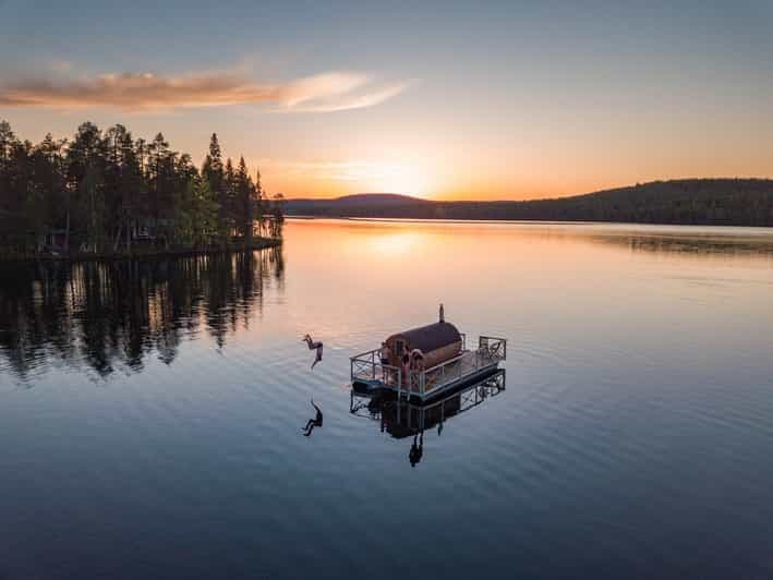 Rovaniemi : Croisière panoramique sur le lac en bateau Sauna