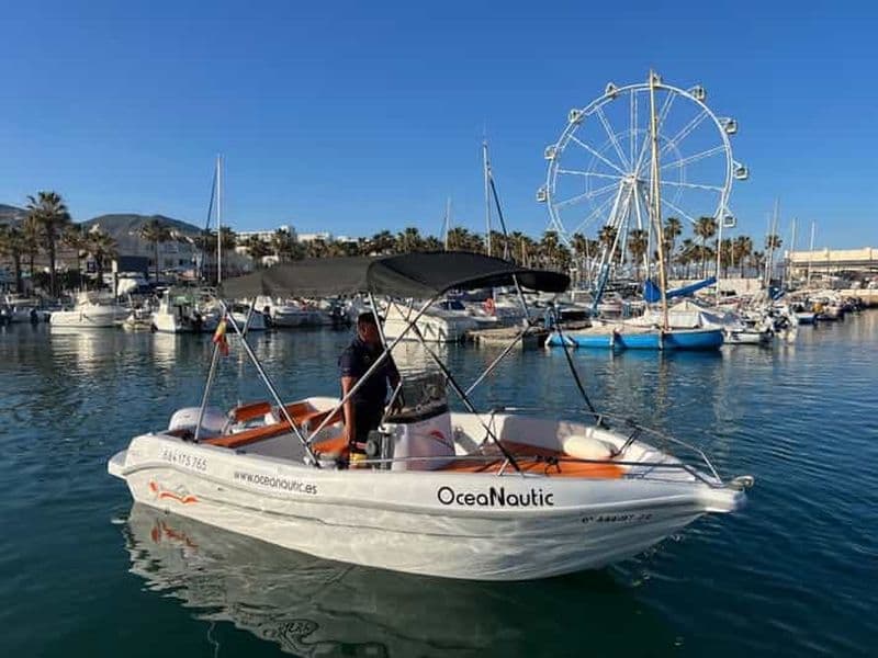 Depuis Malaga : location de bateau sans permis