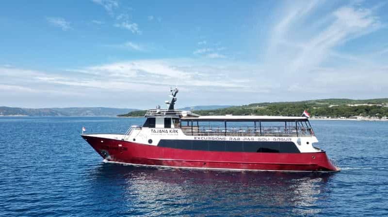 Billet Krk : excursion en bateau à Rab et Pag avec baignade et visite citadine avec déjeuner