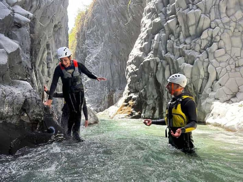 Billet Rivière et gorges de l'Alcantara : Expérience de bodyrafting