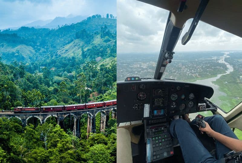 Excursion VIP à Ella en hélicoptère avec déjeuner à 98 Acres