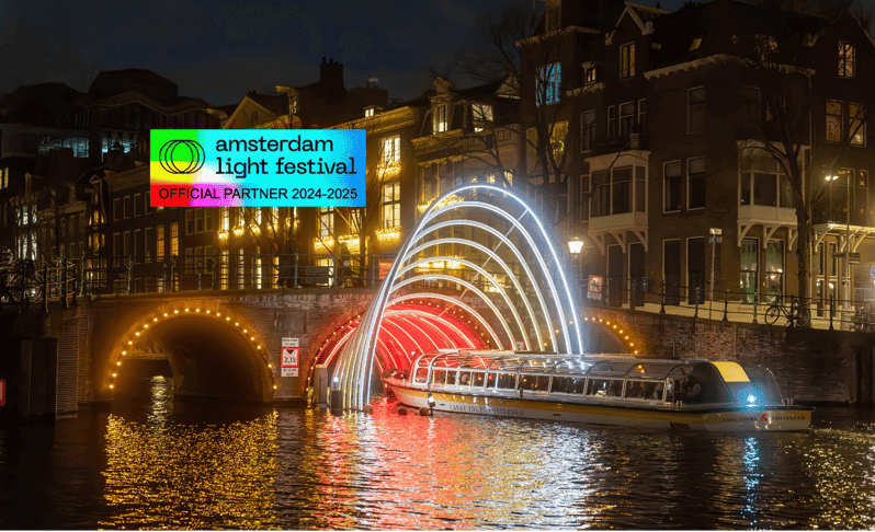 Billet Amsterdam : croisière au festival des lumières sur un bateau chauffé + chocolat chaud