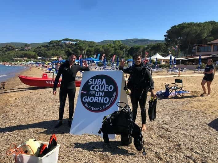 Spiaggia Naregno : baptême de plongée avec moniteur
