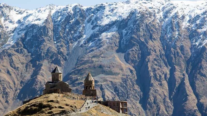 Depuis Tbilissi : Excursion d'une journée à Kazbegi en 4x4 jusqu'à l'église de Gergeti