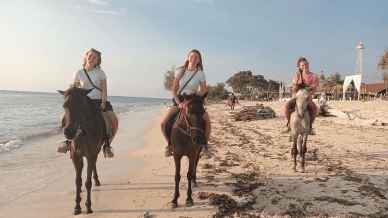 Gili Trawangan : Randonnée à cheval sur la plage