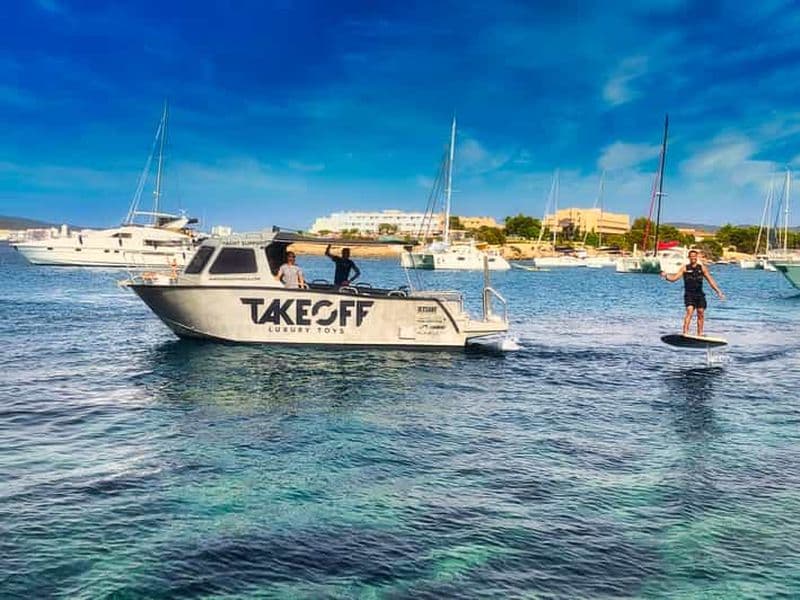Ibiza : expérience eFoil ou ESurf depuis un bateau