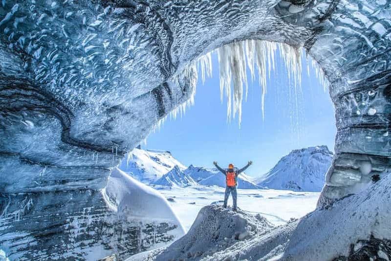 Billet Reykjavik : Visite de la grotte de glace de Katla et des chutes d'eau de la côte sud