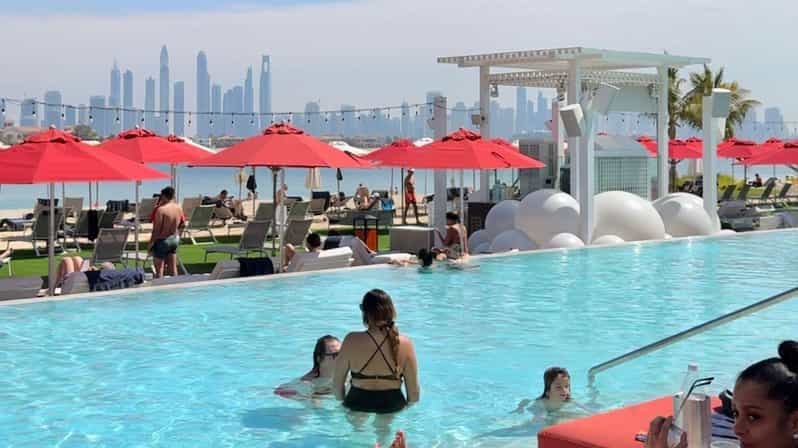 Billet Dubaï : Journée plage sur le Palm avec vue sur la ligne d'horizon