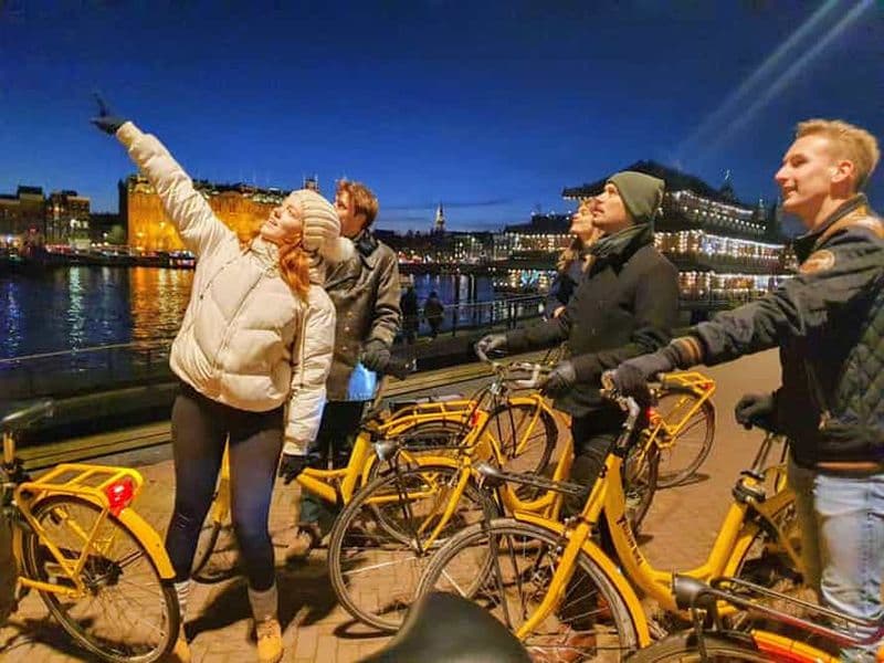 Billet Visite guidée à vélo du Festival des lumières d'Amsterdam