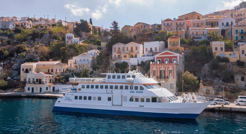 Billet Rhodes : excursion d'une journée à Symi et Panormitis en bateau à grande vitesse 12:00Dt