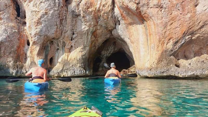 Alghero : excursion en kayak dans le parc de Porto Conte avec apéritif