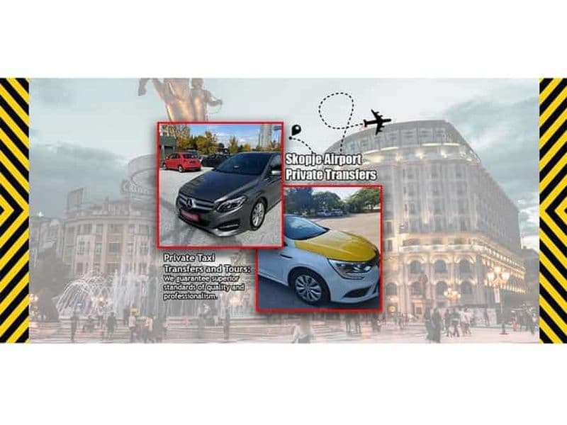 Transferts aéroport de Skopje (taxi privé)