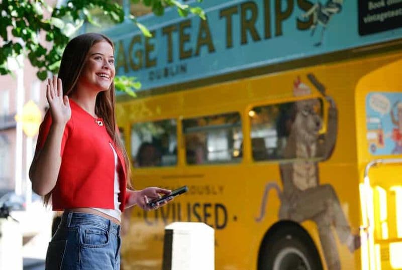 Dublin : Visite en bus vintage avec thé de l'après-midi