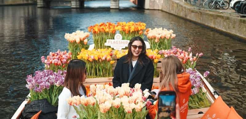 Billet Amsterdam : Premium Tulip Boat Canal Tour