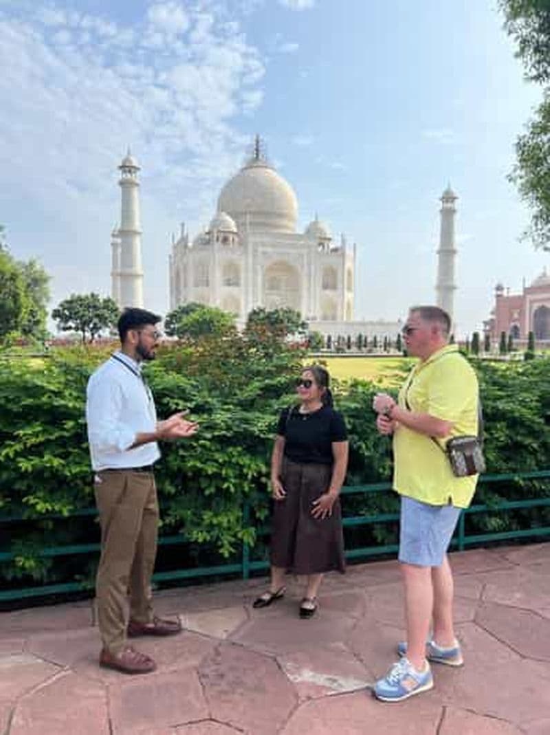 Billet Au départ de Delhi : visite privée d'une journée au Taj Mahal et à Agra avec déjeuner 5*.