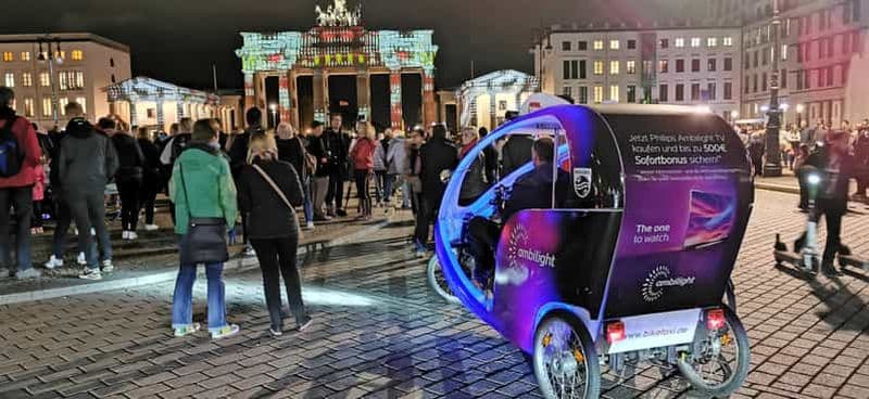 Berlin : Berlin illuminé par Lit-up Bike Taxi