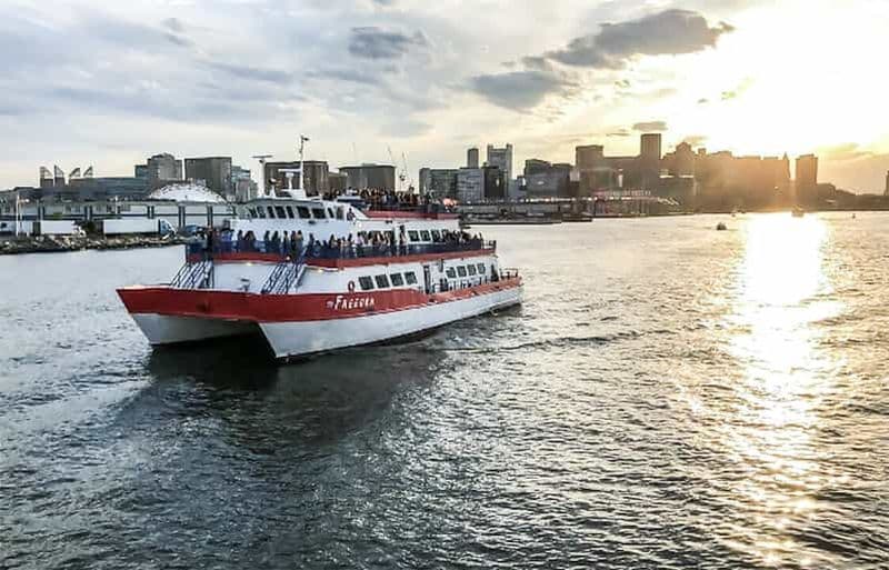 Boston : Croisière au coucher du soleil dans le port de Boston
