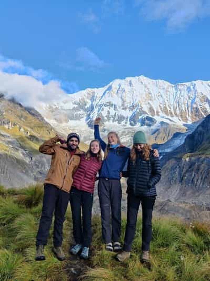 Pokhara : Trek de 5 jours au camp de base de l'Annapurna et à la source chaude de Jhinu