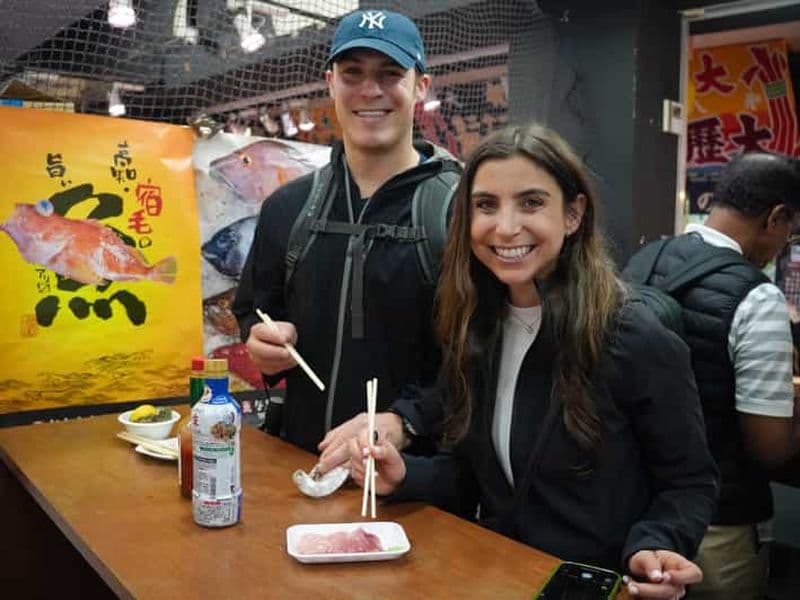 Billet Visite à pied du marché aux poissons de Tsukiji : street food et culture
