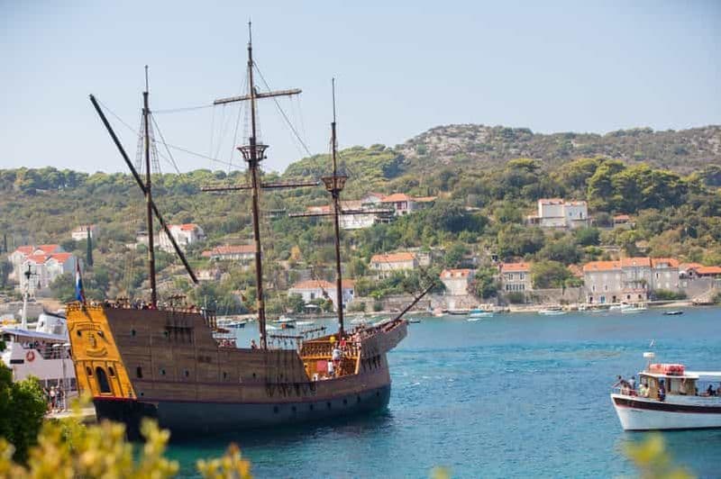 Dubrovnik : croisière de luxe en bateau pirate vers les îles Élaphites