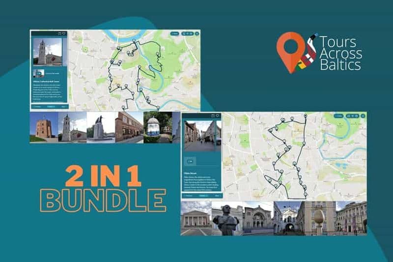 Billet Visite audio du centre de la vieille ville de Vilnius et de la partie sud - 2en1