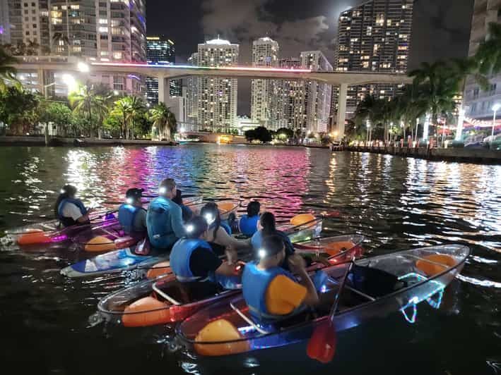 Miami : visite nocturne guidée en kayak éclairé par LED
