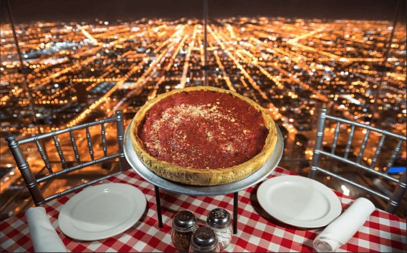 Billet Chicago : Billet pour le Skydeck et dîner de pizzas à la grecque