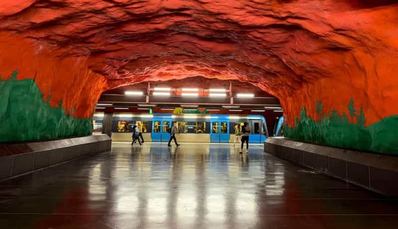 Billet Visite du métro de Stockholm en ANGLAIS.